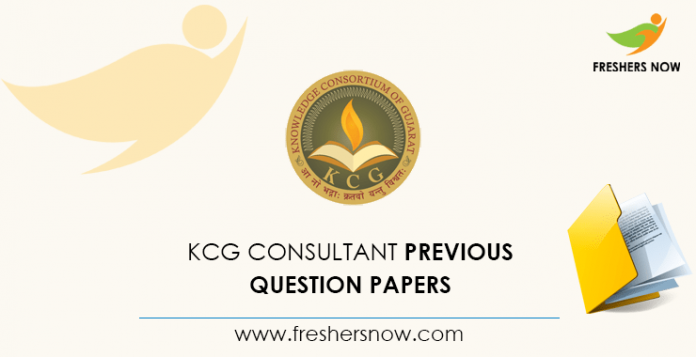 KCG Consultant Previous Question Papers