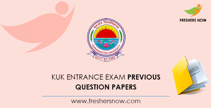 KUK Entrance Exam Previous Question Papers