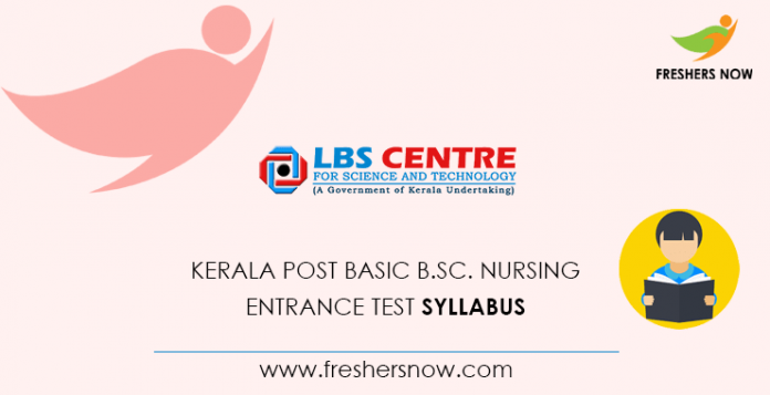 Kerala Post Basic B.Sc. Nursing Entrance Test Syllabus 2020