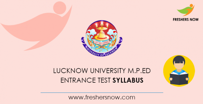 Lucknow University M.P.Ed Entrance Test Syllabus