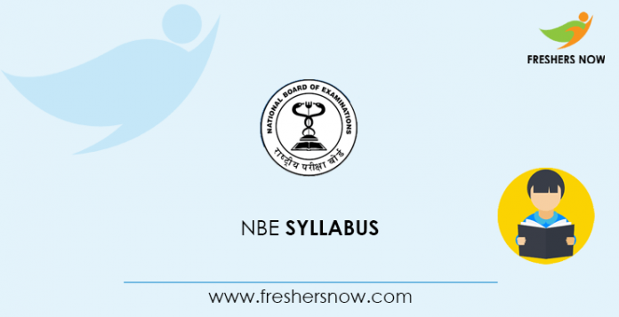 NBE Junior Assistant Syllabus 2020