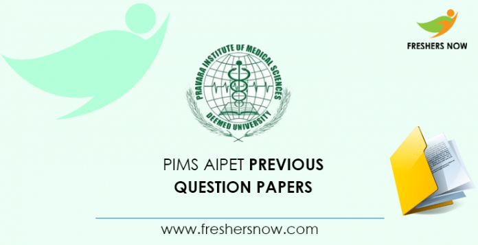 PIMS AIPET Previous Question Papers