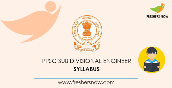 PPSC Sub Divisional Engineer Syllabus 2020
