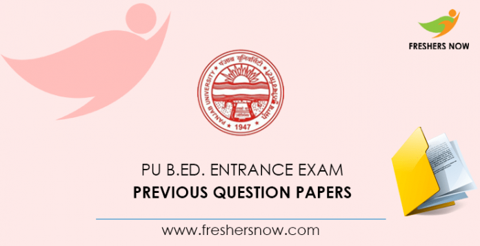 PU B.Ed. Entrance Exam Previous Question Papers