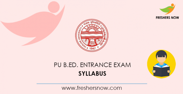 PU B.Ed. Entrance Exam Syllabus