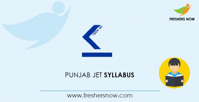 Punjab JET Syllabus 2020