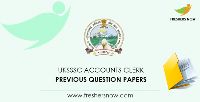 UKSSSC Accounts Clerk Previous Question Papers