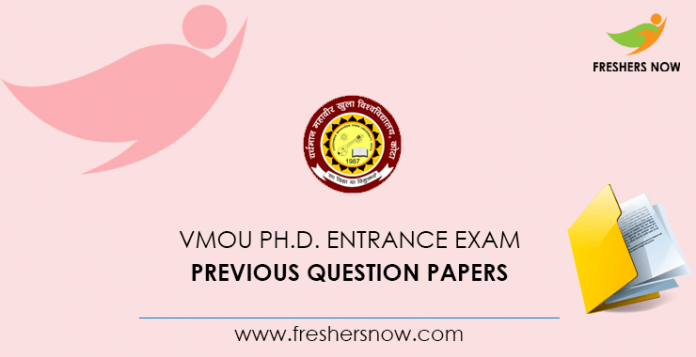 VMOU Ph.D. Entrance Exam Previous Question Papers