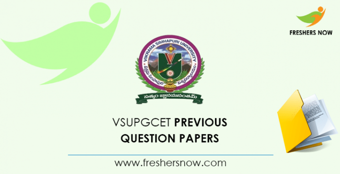 VSUPGCET Previous Question Papers