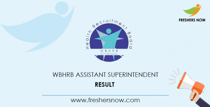 WBHRB Assistant Superintendent Result