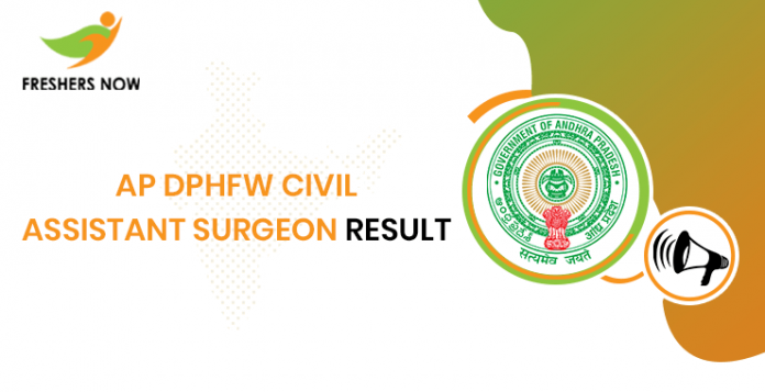 AP DPHFW Civil Assistant Surgeon Result