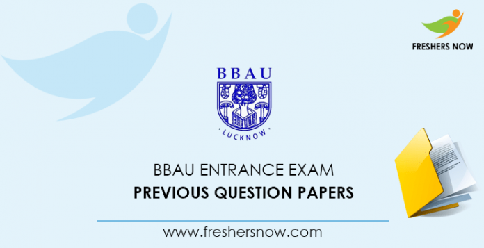 BBAU Entrance Exam Previous Question Papers