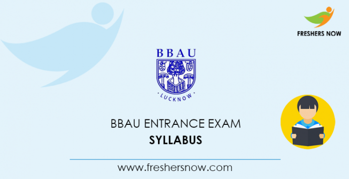 BBAU Entrance Exam Syllabus 2020
