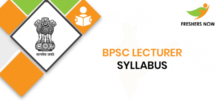 BPSC Lecturer Syllabus 2020