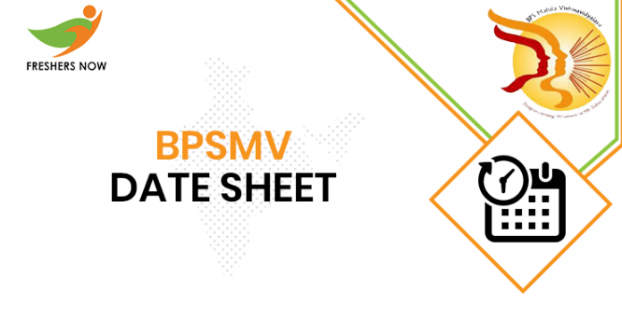 BPSMV Date Sheet