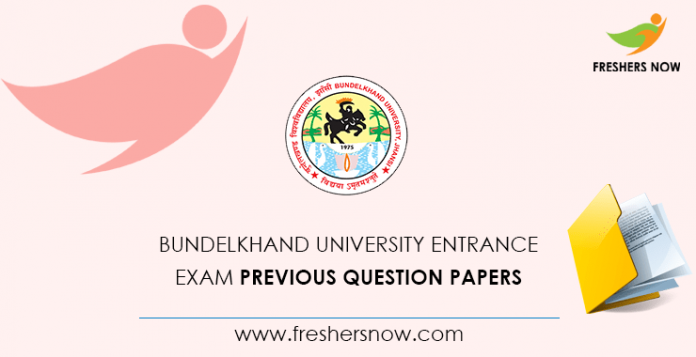 Bundelkhand University Entrance Exam Previous Question Papers