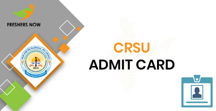 CRSU Admit Card