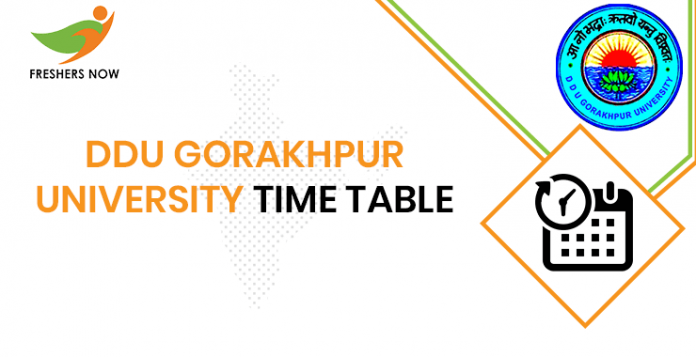 DDU Gorakhpur University Time Table