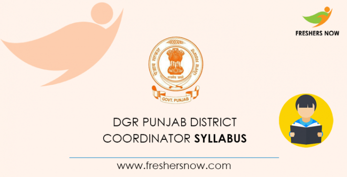 DGR Punjab District Coordinator Syllabus 2020