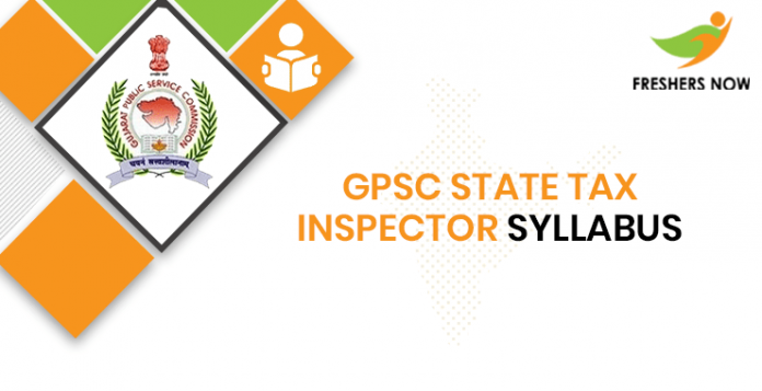 GPSC State Tax Inspector Syllabus 2020
