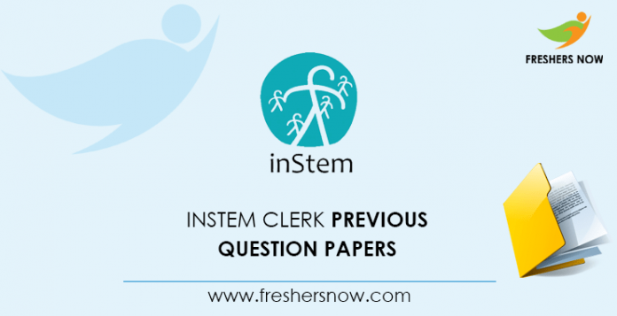 InStem Clerk Previous Question Papers