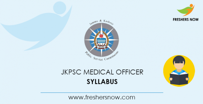 JKPSC Medical Officer Syllabus 2020