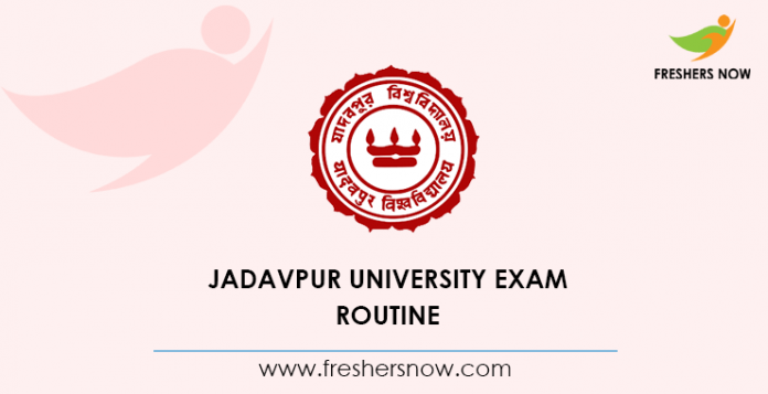 Jadavpur University Exam Routine