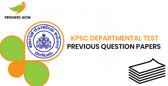 KPSC Departmental Test Previous Question Papers