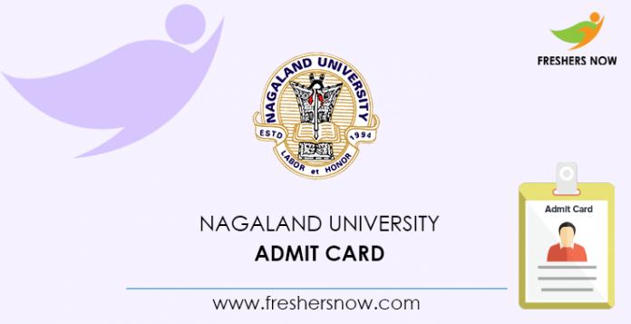Nagaland University Admit Card