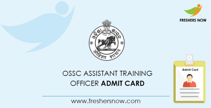 OSSC Assistant Training Officer Admit Card