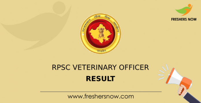 RPSC Veterinary Officer Result