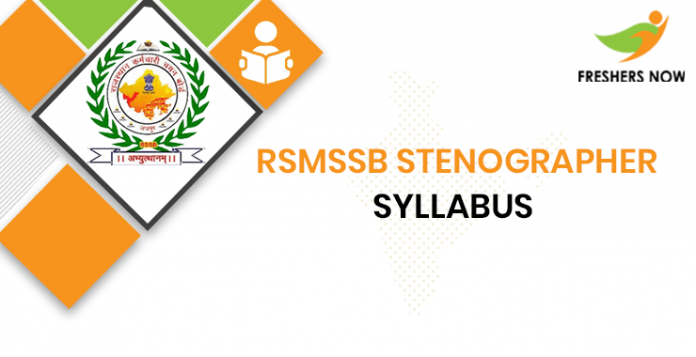 RSMSSB Stenographer Syllabus 2020