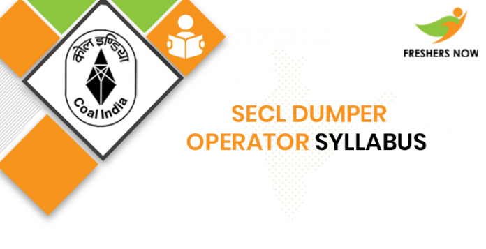 SECL Dumper Operator Syllabus 2020