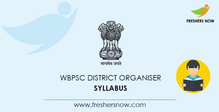 WBPSC District Organiser Syllabus