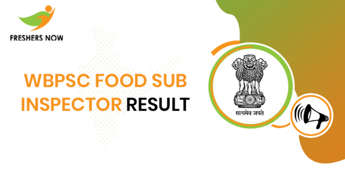 WBPSC Food Sub Inspector Result
