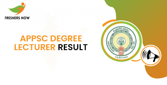 APPSC Degree Lecturer Result