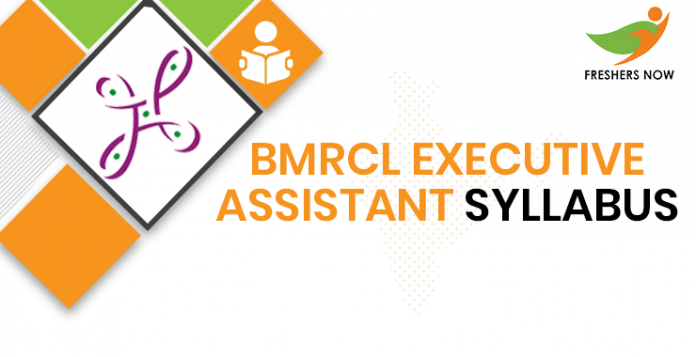 BMRCL Executive Assistant Syllabus 2020