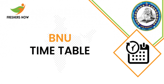 BNU Time Table
