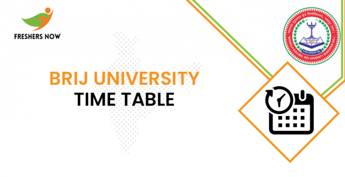 Brij University Time Table