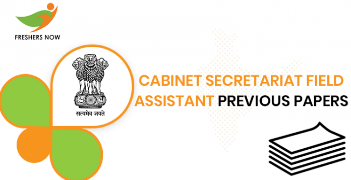 Cabinet Secretariat Field Assistant Previous Question Papers
