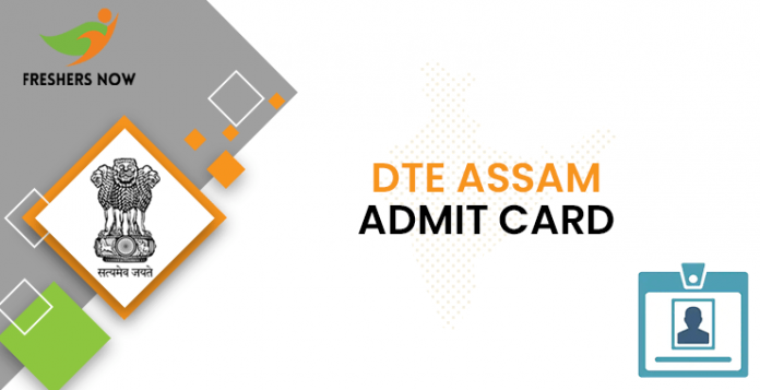 DTE Assam Assistant Professor Admit Card
