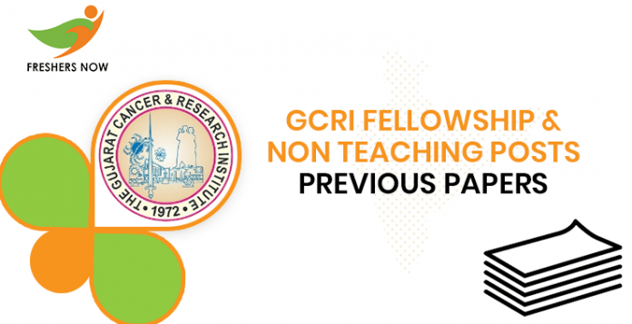 GCRI Fellowship Previous Question Papers