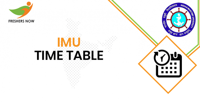 IMU Time Table