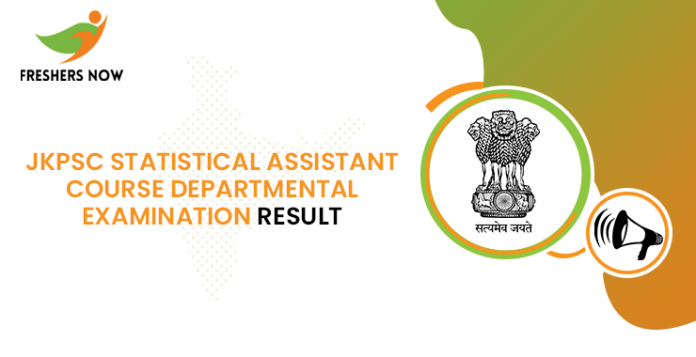 JKPSC Statistical Assistant Course Departmental Examination Result