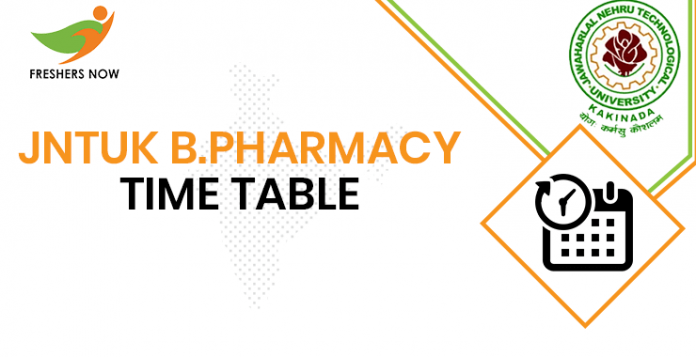 JNTUK B.Pharmacy Time Table