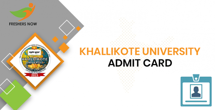 Khallikote University Admit Card