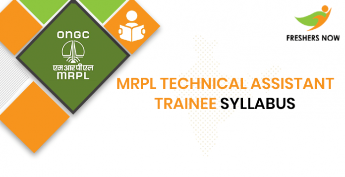 MRPL Technical Assistant Trainee Syllabus 2020