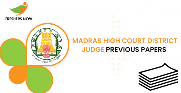 Madras High Court District Judge Previous Question Papers