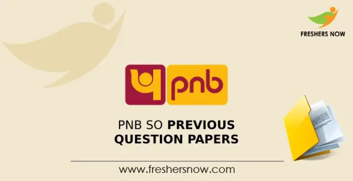 PNB SO Previous Question Papers