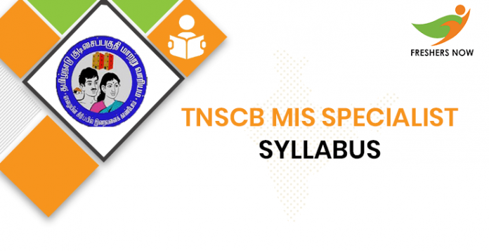 TNSCB MIS Specialist Syllabus 2020